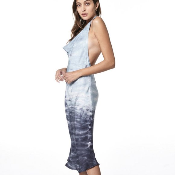 Young Fabulous & Broke YFB REBEL Silky Satin Slip DRESS - Picture 2 of 7